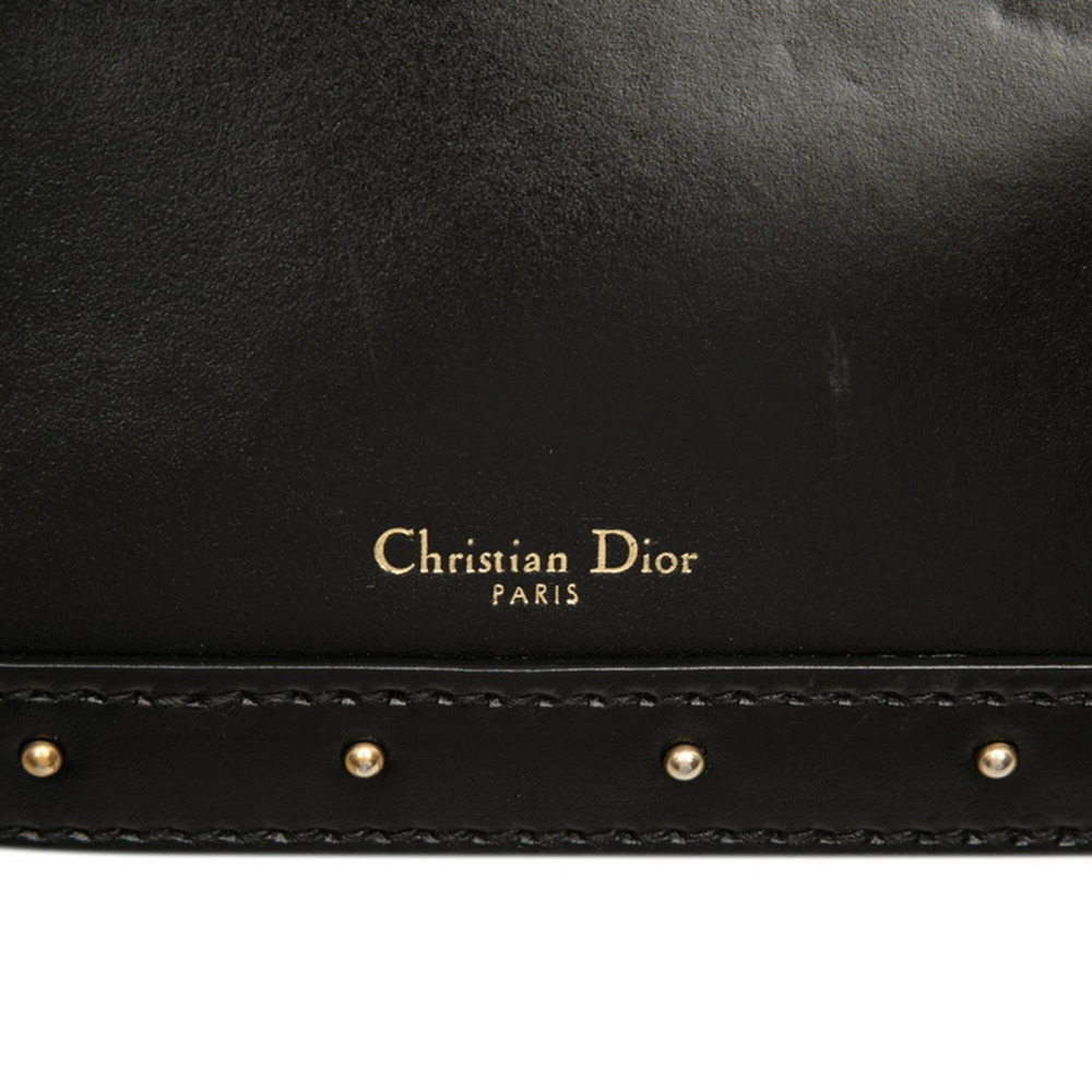 CHRISTIAN DIOR Black Leather Shoulder Bag - Picture 6 of 6